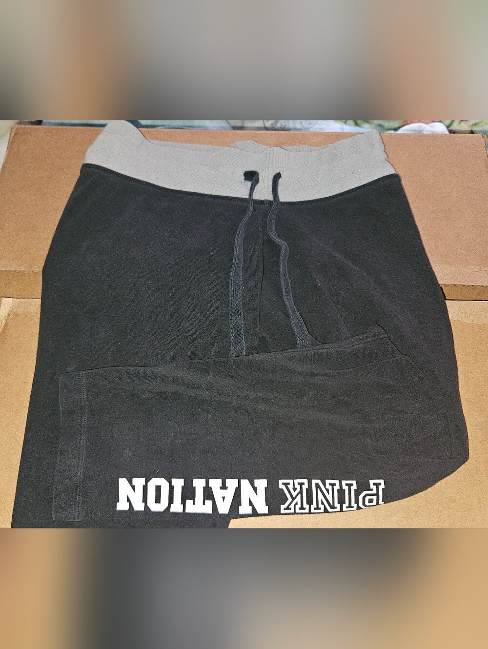 PINK Nation Black Yoga Capris XS
